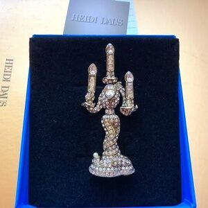 Heidi Daus Beauty and the Beast Crystal Let There Be Lumiere Pin Brochure